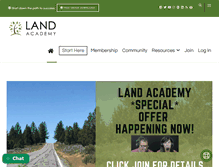 Tablet Screenshot of landacademy.com